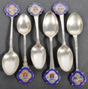 COLLECION OF X6 BRISTOL MOTOR CAR CLUB HALLMARKED SILVER SPOONS