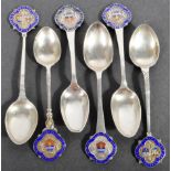 COLLECION OF X6 BRISTOL MOTOR CAR CLUB HALLMARKED SILVER SPOONS