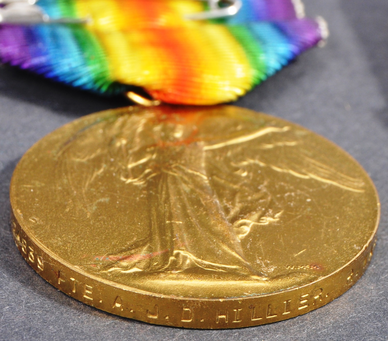 WWI FIRST WORLD WAR - MEDALS & LETTERS FROM FRONT OF PRIVATE IN WARWICKSHIRES - Image 4 of 10