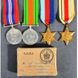 WWII SECOND WORLD WAR MEDAL GROUP - INC AFRICA STAR