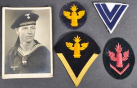 COLLECTION OF GERMAN KRIEGSMARINE COASTAL ARTILLERY PATCHES