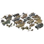 COLLECTION OF VINTAGE PLASTIC MODEL MILITARY TANKS