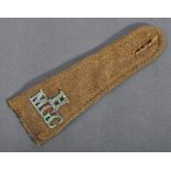 WWI FIRST WORLD WAR BRITISH MACHINE GUN CORPS TUNIC EPAULETTE