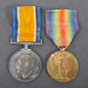 WWI FIRST WORLD WAR MEDAL PAIR - PAYMASTER SUB LIEUTENANT - ROYAL NAVY