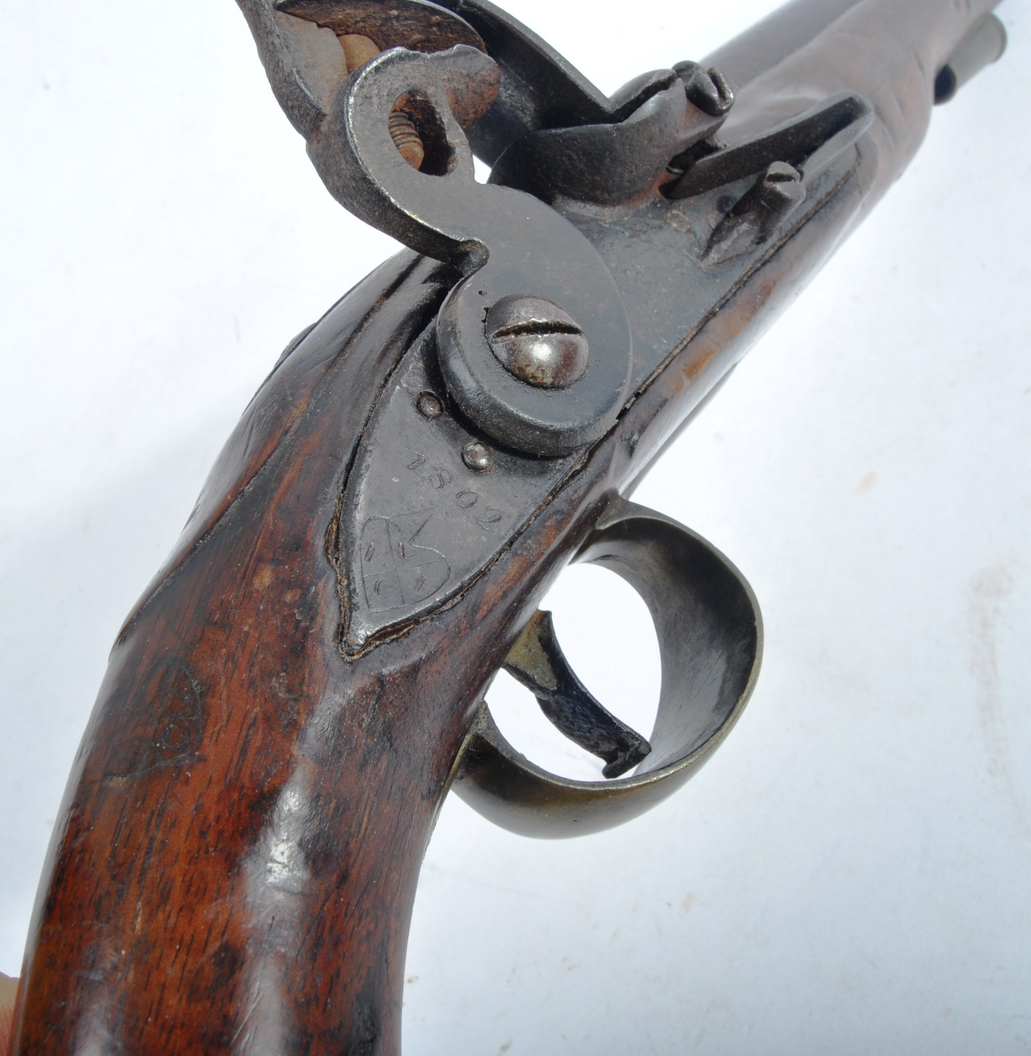 19TH CENTURY EAST INDIA COMPANY FLINTLOCK PISTOL - Image 4 of 6