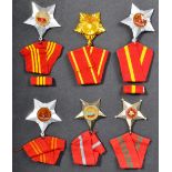 COLLECTION OF X6 VIETNAM WAR NORTH VIETNAMESE ARMY MEDALS