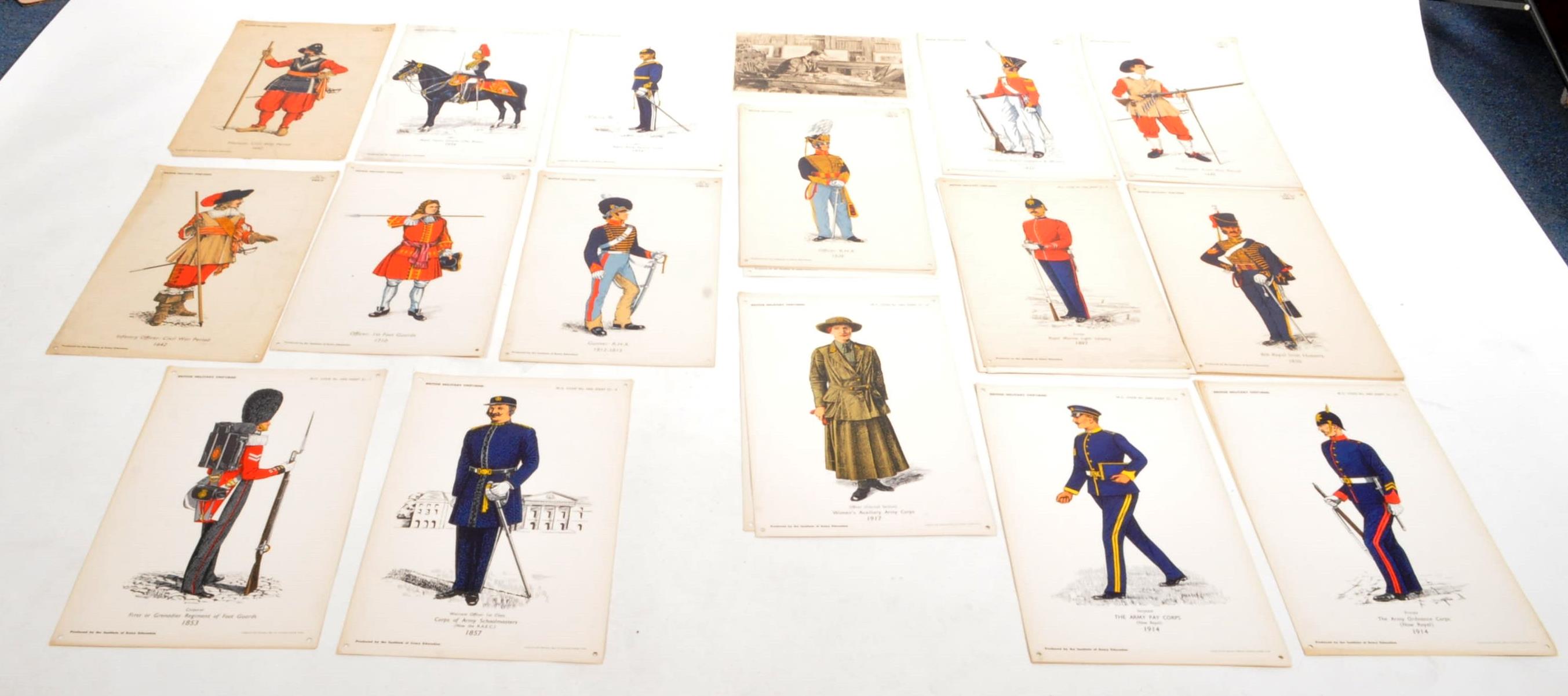 BRITISH MILITARY UNIFORMS - ARMY EDUCATION PRINTS - Image 3 of 8