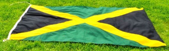 LARGE 20TH CENTURY JAMAICAN FLAG