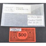 THE GREAT TRAIN ROBBERY - ORIGINAL MONOPOLY 500 MONEY NOTE FROM THE ORIGINAL SET