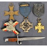 WWII SECOND WORLD WAR GERMAN MEDALS & OTHER ITEMS