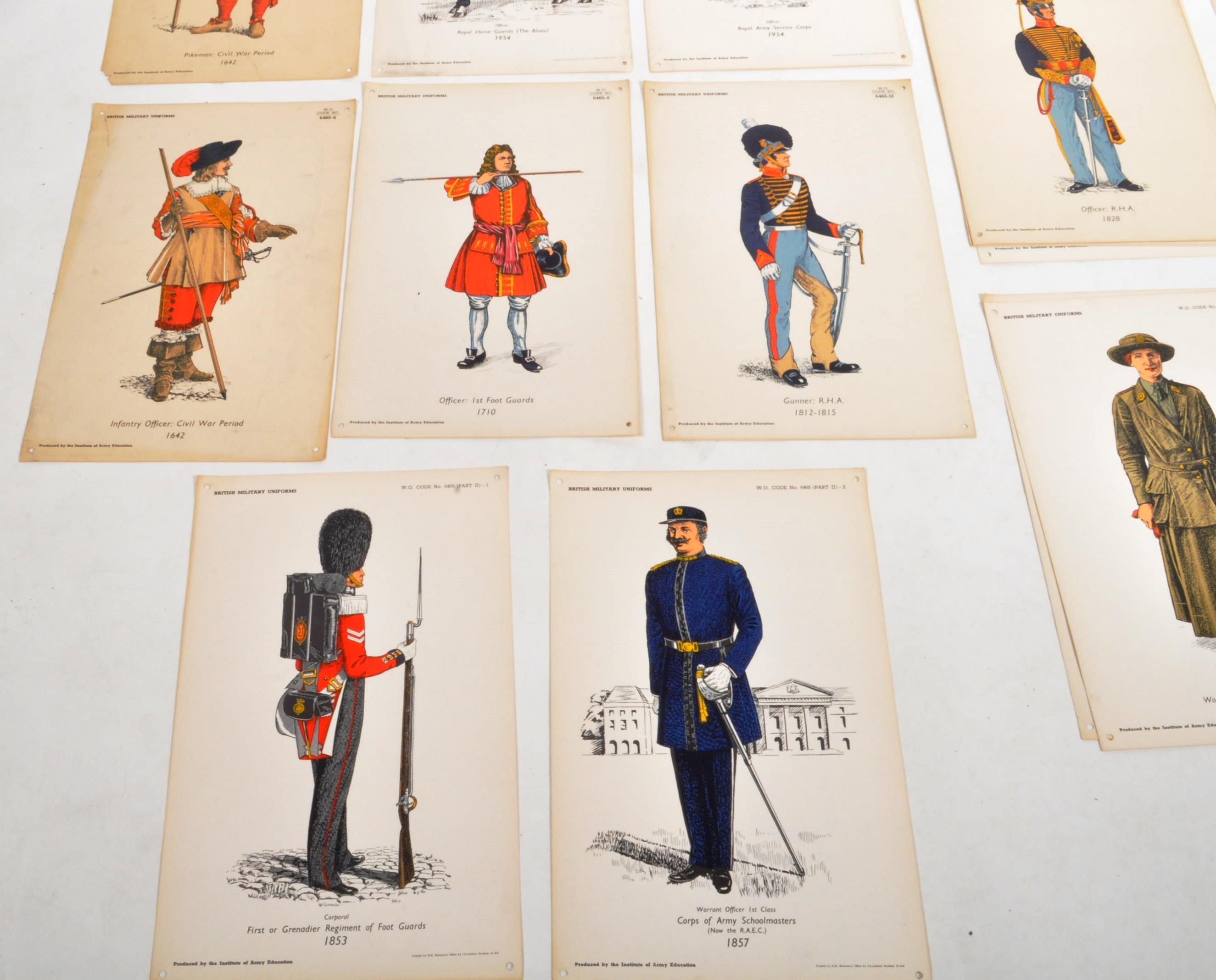 BRITISH MILITARY UNIFORMS - ARMY EDUCATION PRINTS - Image 6 of 8