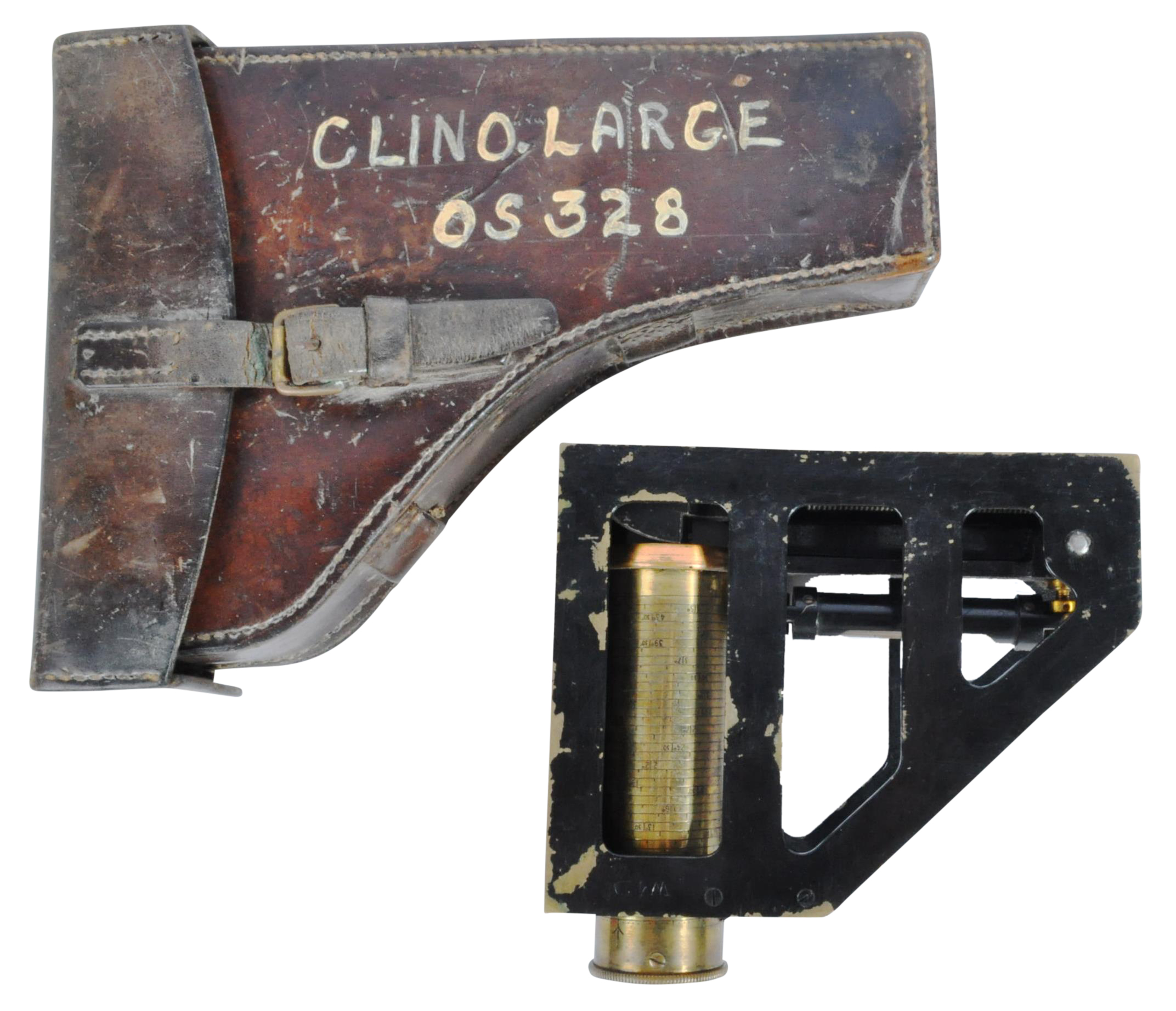 VICTORIAN 1895 BRITISH ARMY CLINOMETER INSTRUMENT