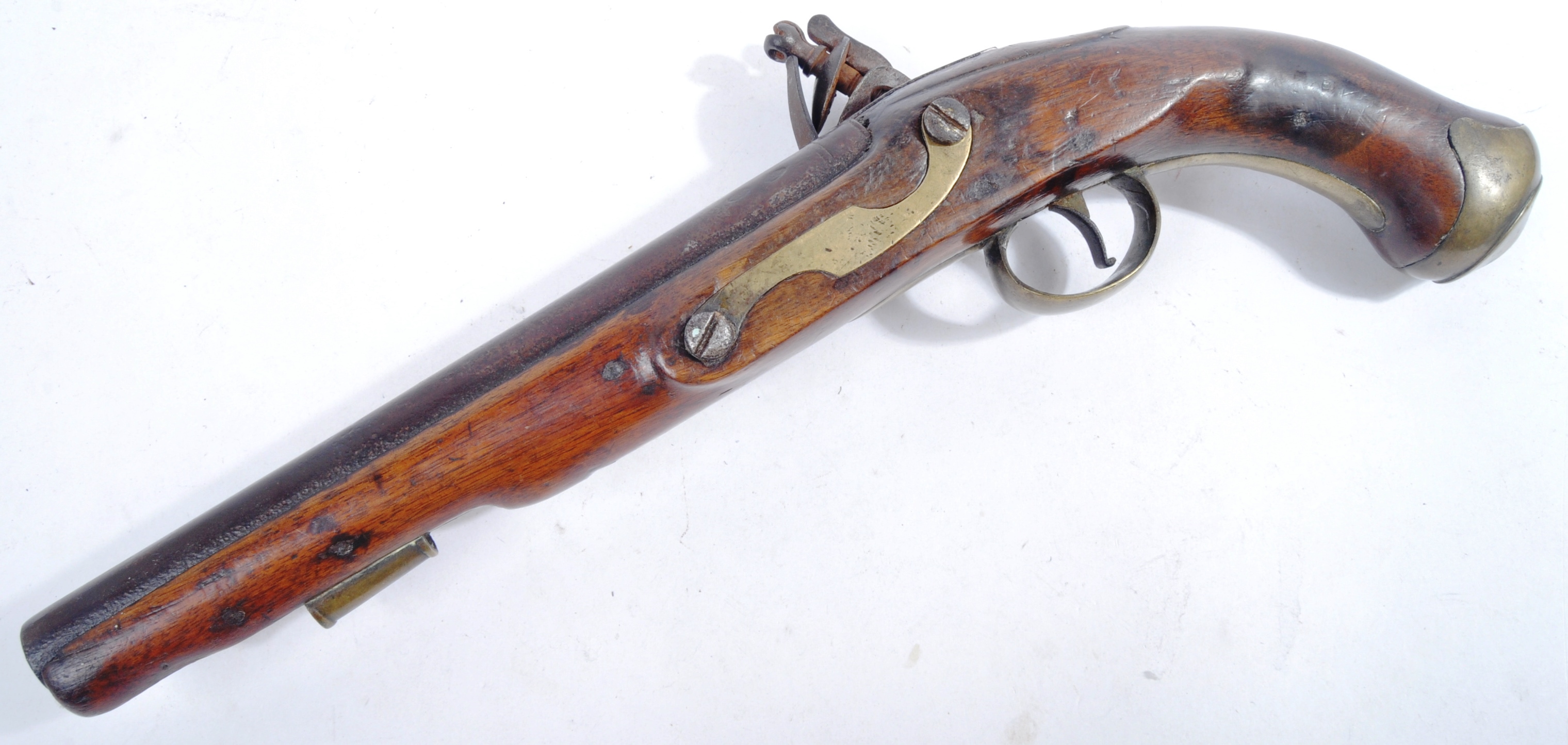 19TH CENTURY EAST INDIA COMPANY FLINTLOCK PISTOL - Image 6 of 6