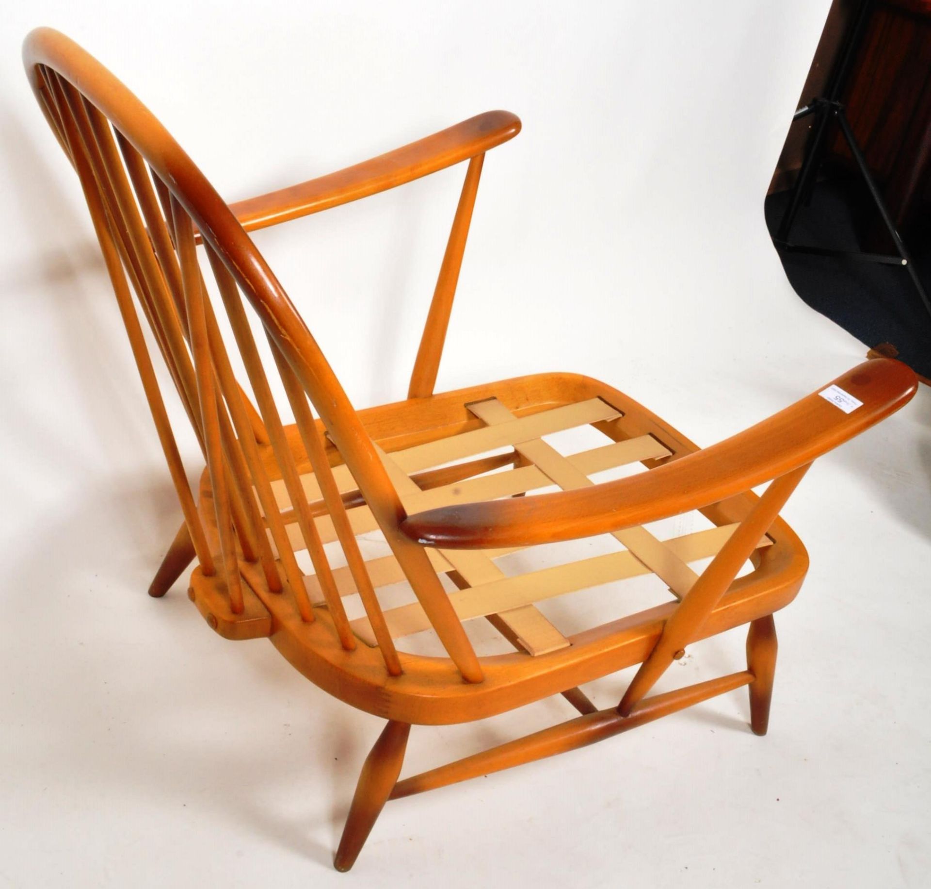 ERCOL MODEL 203 & 205 1970'S LOUNGE CHAIR AND FOOTSTOOL - Image 14 of 14