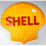 RETRO SHELL CAST IRON ADVERTISING SIGN