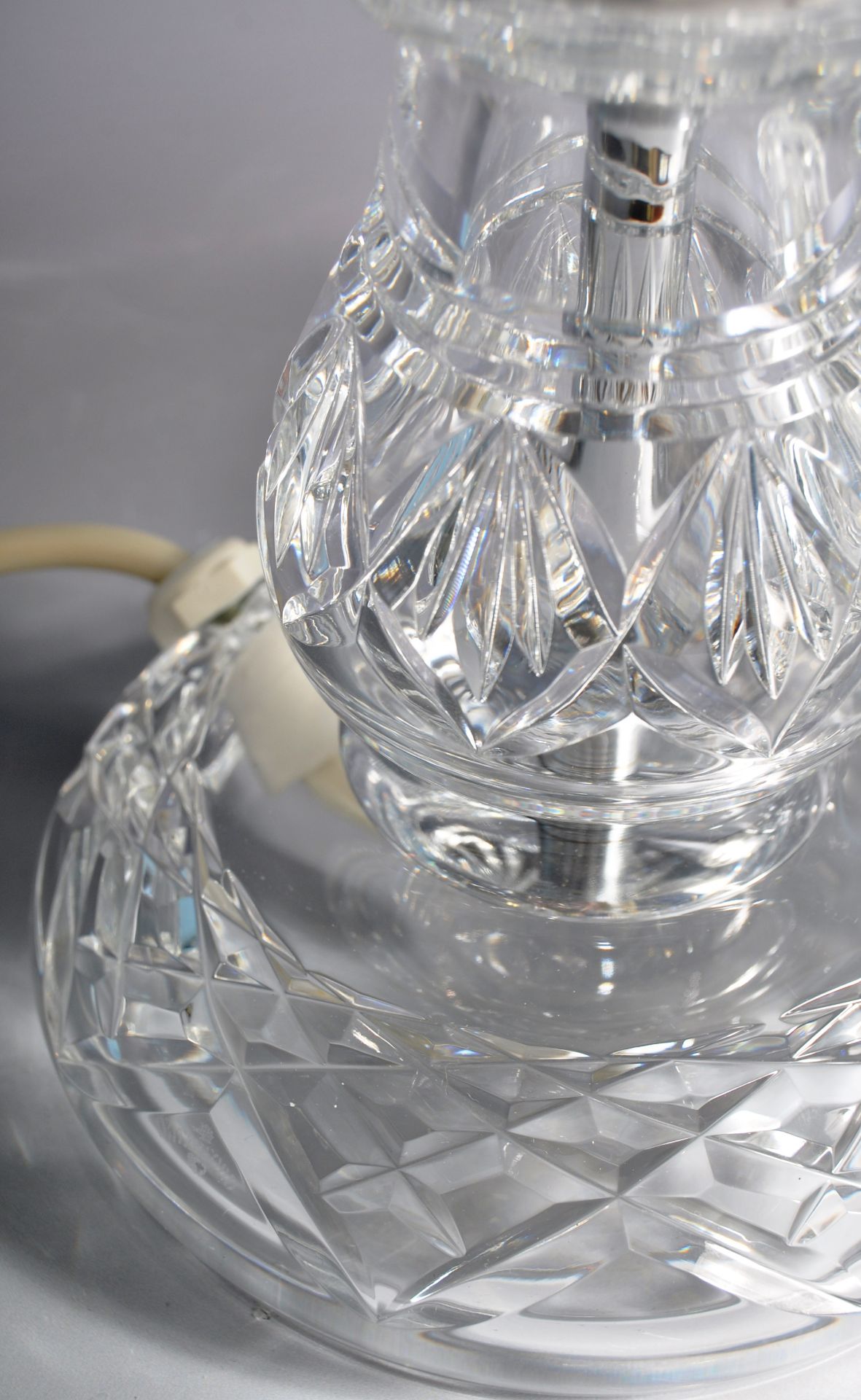 WATERFORD CRYSTAL - CUT GLASS TABLE LAMP LIGHT - Bild 4 aus 7