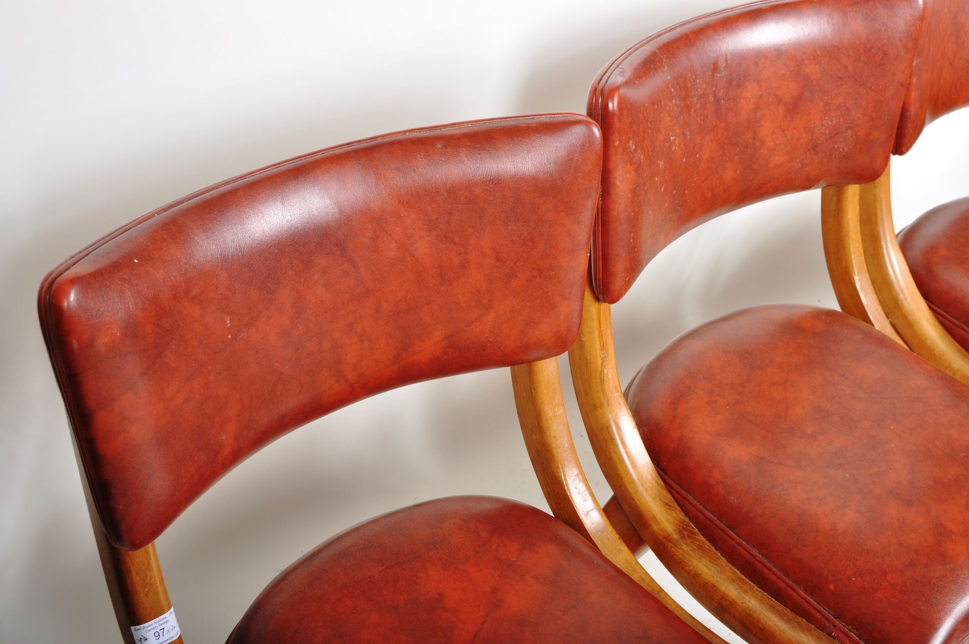 BEN CHAIRS - SET OF FOUR 1960'S BENTWOOD DINING CHAIRS - Image 3 of 9