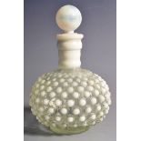 EARLY 20TH CENTURY FENTON GLASS HOBNAIL PERFUME BOTTLE