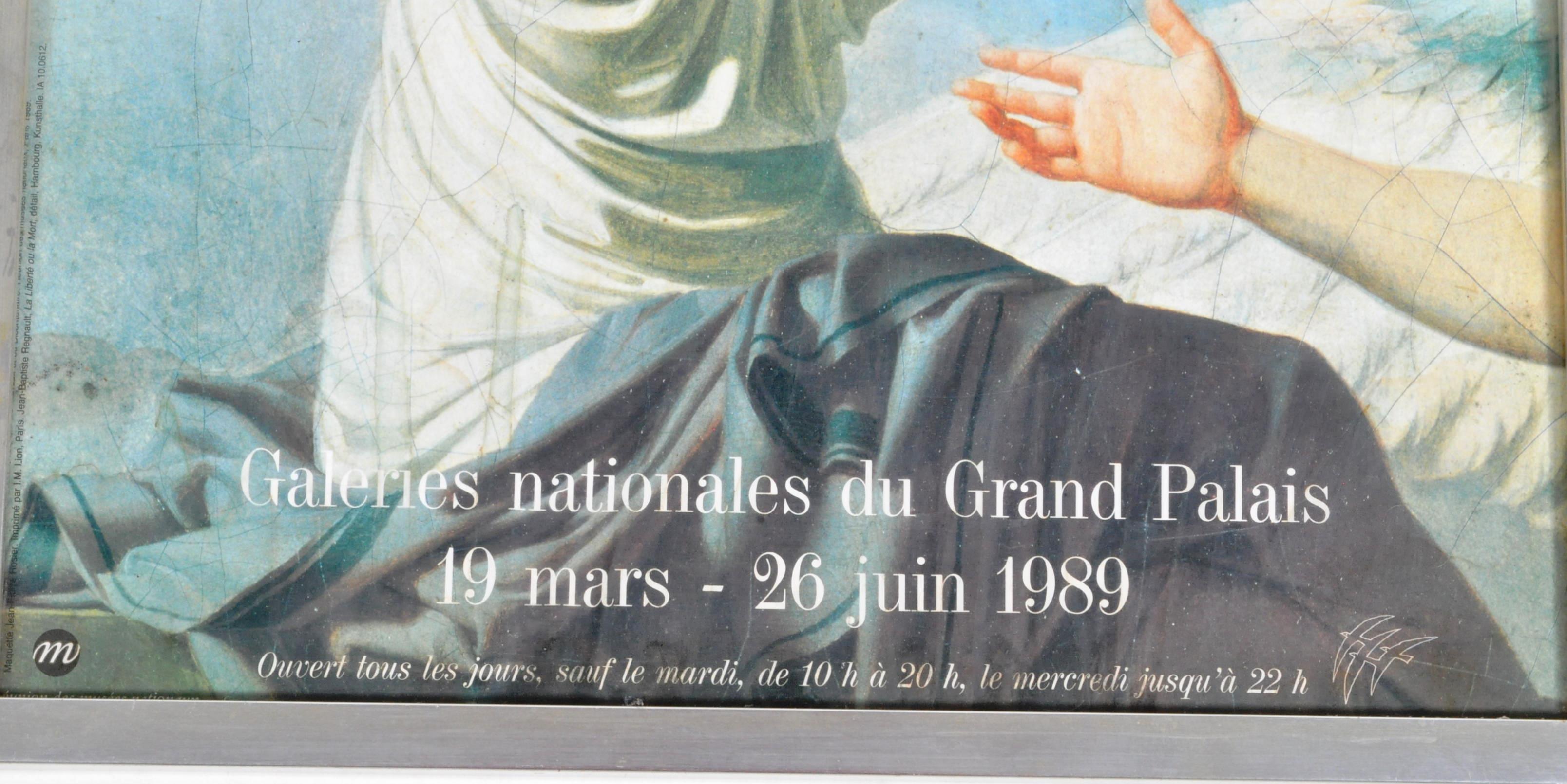 80'S FRAMED AND GLAZED FRENCH GALLERY EXHIBITION POSTER - Image 3 of 6
