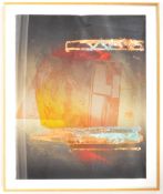 STEVE BARRACLOUGH - 1987 MIXED MEDIA MONOTYPE PAINTING