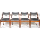 MCINTOSH TEAK WOOD DINING TABLE AND FOUR CHAIRS