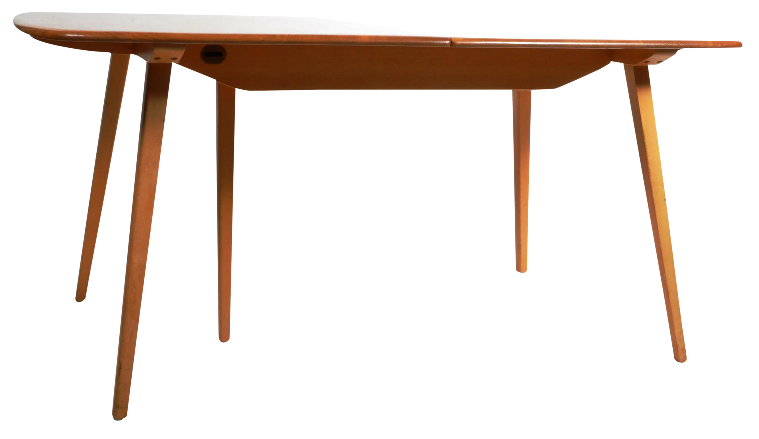 ERCOL GRAND PLANK EXTENDING BEECH AND ELM DINING TABLE