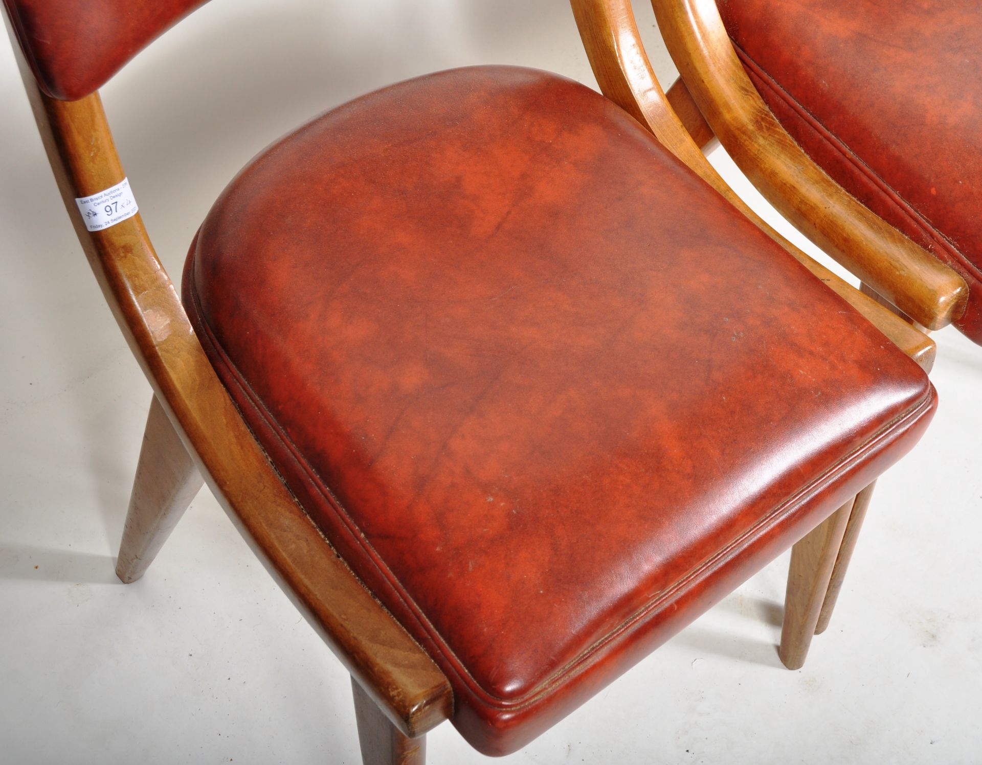BEN CHAIRS - SET OF FOUR 1960'S BENTWOOD DINING CHAIRS - Image 4 of 9