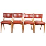 BEN CHAIRS - SET OF FOUR 1960'S BENTWOOD DINING CHAIRS