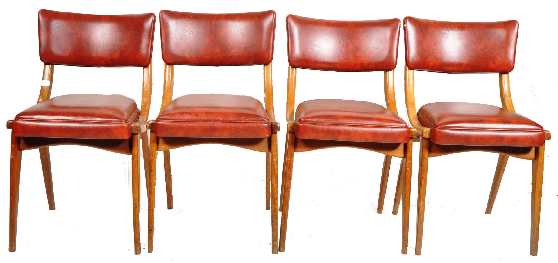BEN CHAIRS - SET OF FOUR 1960'S BENTWOOD DINING CHAIRS