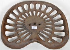 VINTAGE 20TH CENTURY CAST IRON TRACTOR SEAT