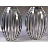 PAIR OF RETRO VINTAGE PLASTIC CEILING LIGHT SHADES