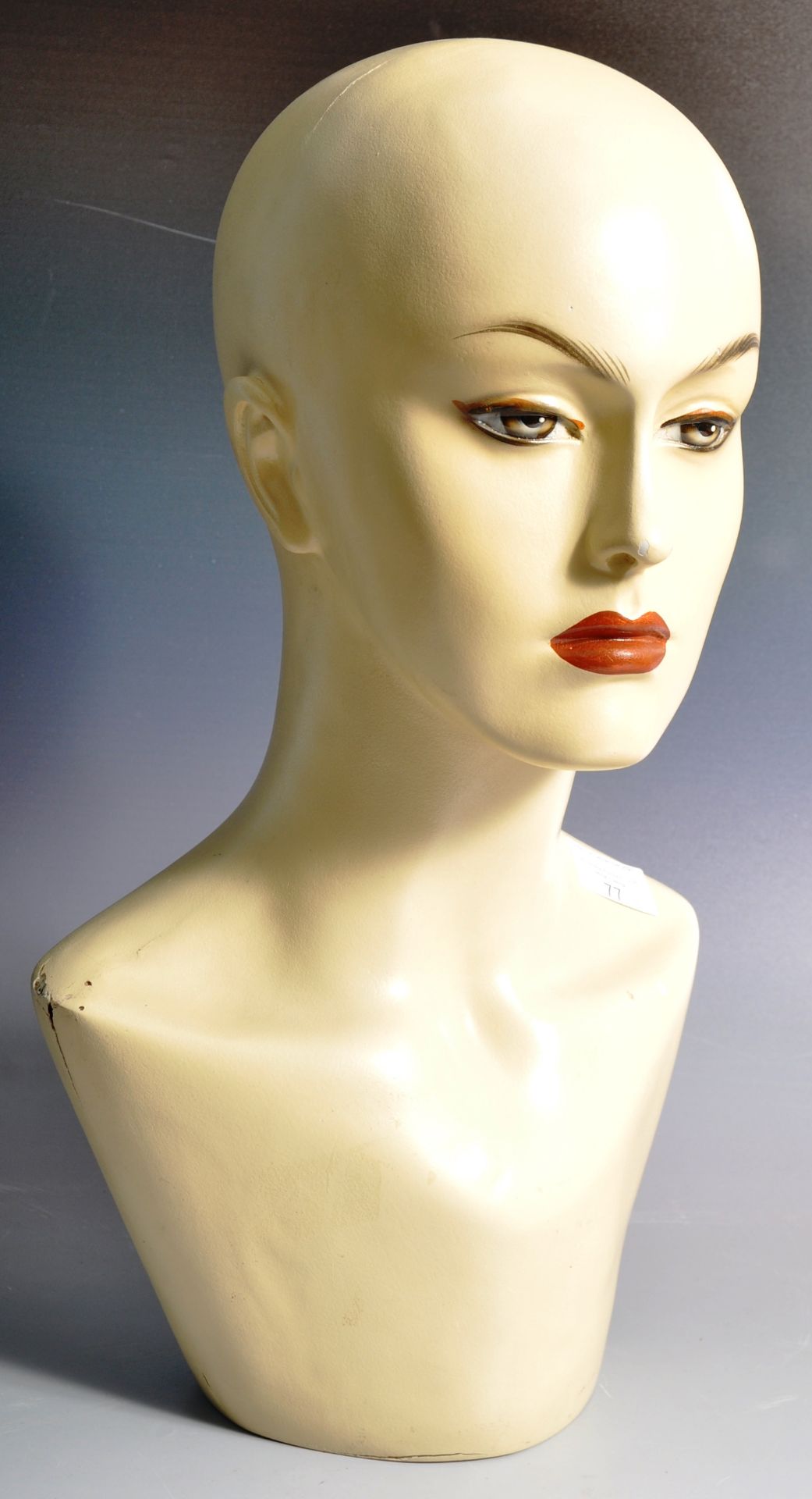 MID CENTURY SHOP HABERDASHERY POINT OF SALE MANNEQUIN HEAD