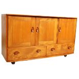 ERCOL - MODEL 468 - MID CENTURY WINDSOR SOLID ELM SIDEBOARD