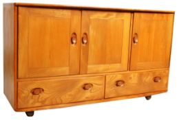 ERCOL - MODEL 468 - MID CENTURY WINDSOR SOLID ELM SIDEBOARD