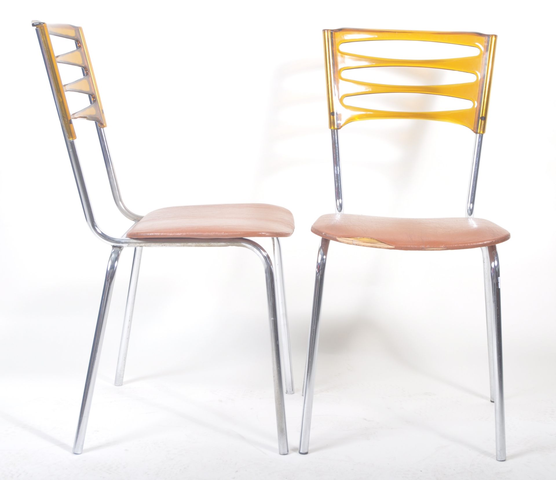 KERON - SET OF FOUR 1970'S STACKING DINING CHAIRS - Image 4 of 5
