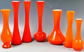 HOLMEGAARD AND OTHERS - COLLECTION OF DANISH GLASS VASES