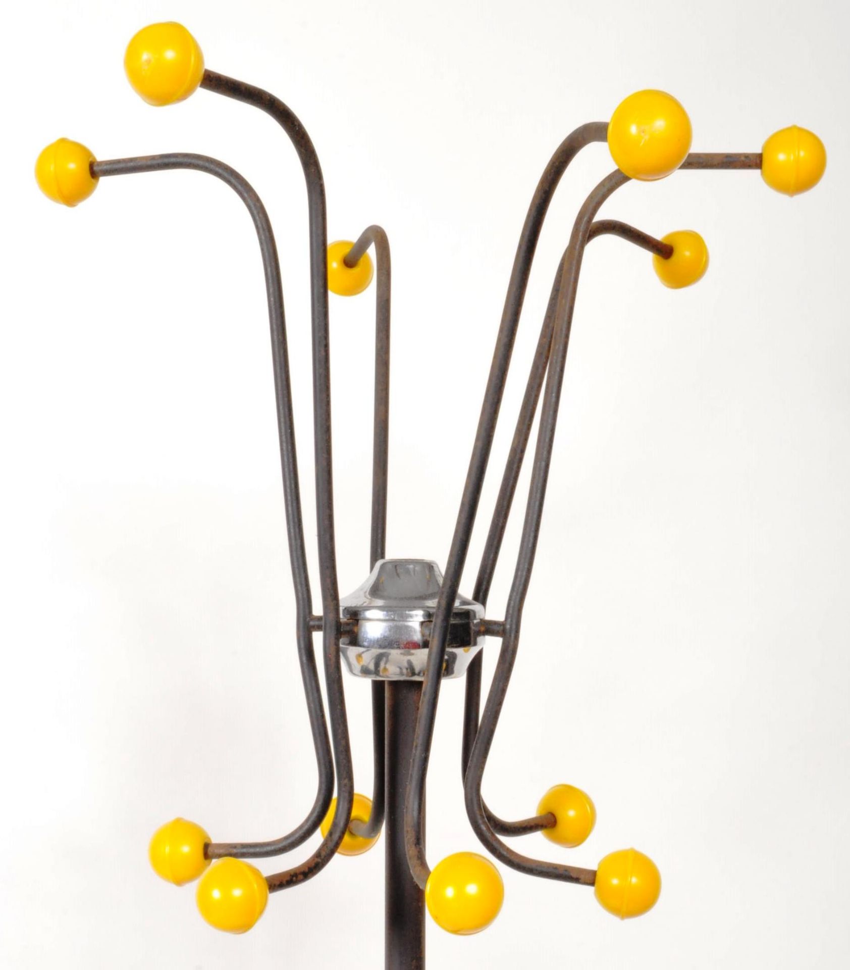 TWO MID CENTURY SPUTNIK ATOMIC SPACE AGE COAT AND HAT STANDS - Image 5 of 5