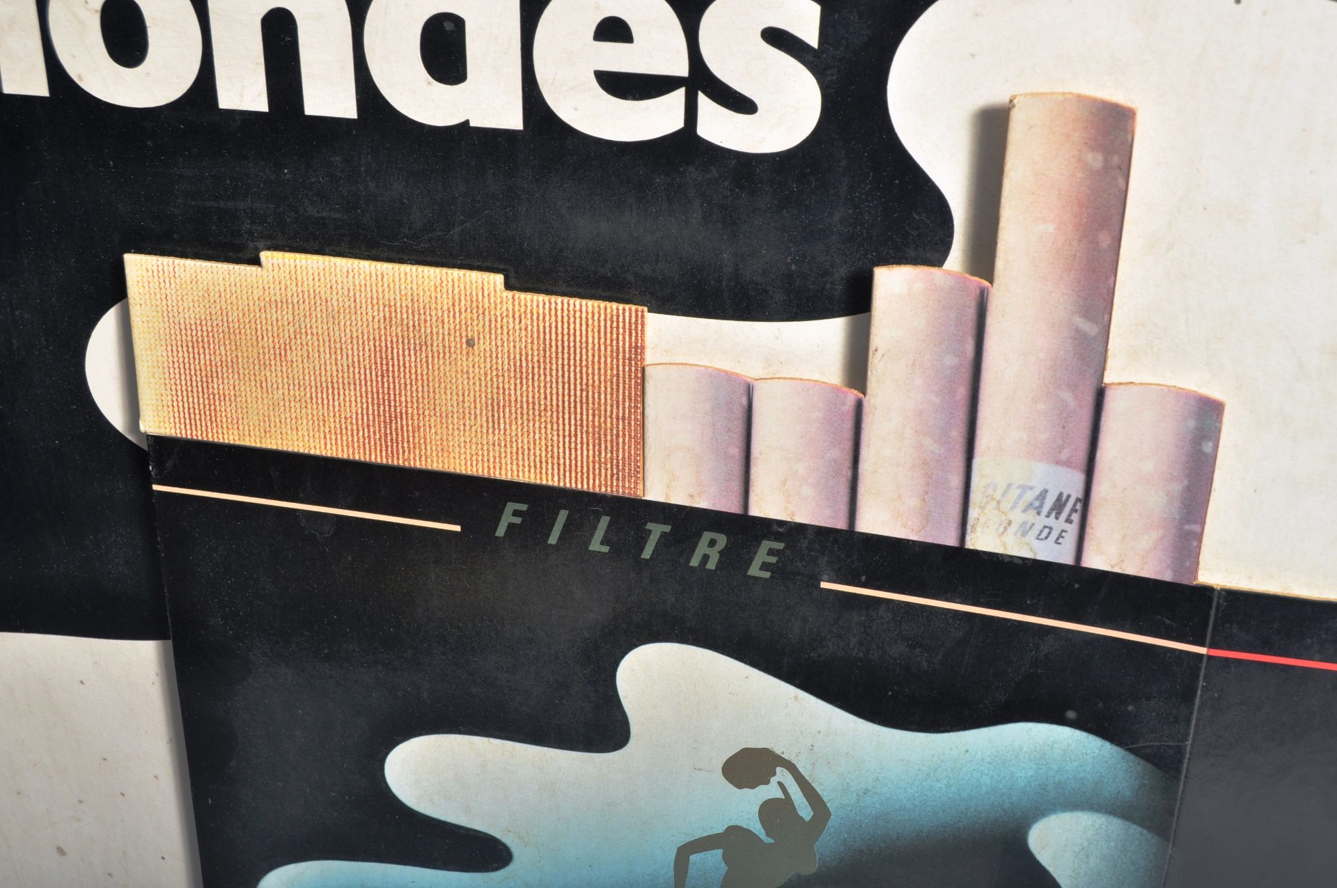 BLONDES - IMPERIAL TOBACCO 1980'S ADVERTISING POINT OF SALE SIGN - Image 3 of 6