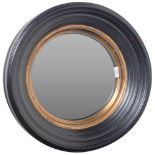 CONTEMPORARY HOLLYWOOD REGENCY CONVEX MIRROR