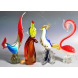 MURANO - COLLECTION OF RETRO GLASS ANIMAL FIGURES