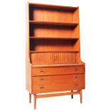 JOHANNES SORTH - BORNHOLM MOBLER- TEAK SECRETAIRE BOOKCASE