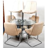 PIEFF - ELEGANZA RANGE - DINING TABLE AND SIX MATCHING CHAIRS
