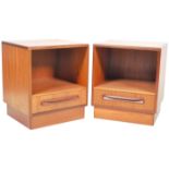 G-PLAN - FRESCO RANGE - MATCHING PAIR OF TEAK BEDSIDES