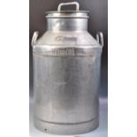 NESTLE - MID CENTURY ADVERTISING GALVANISED MILK CHURN