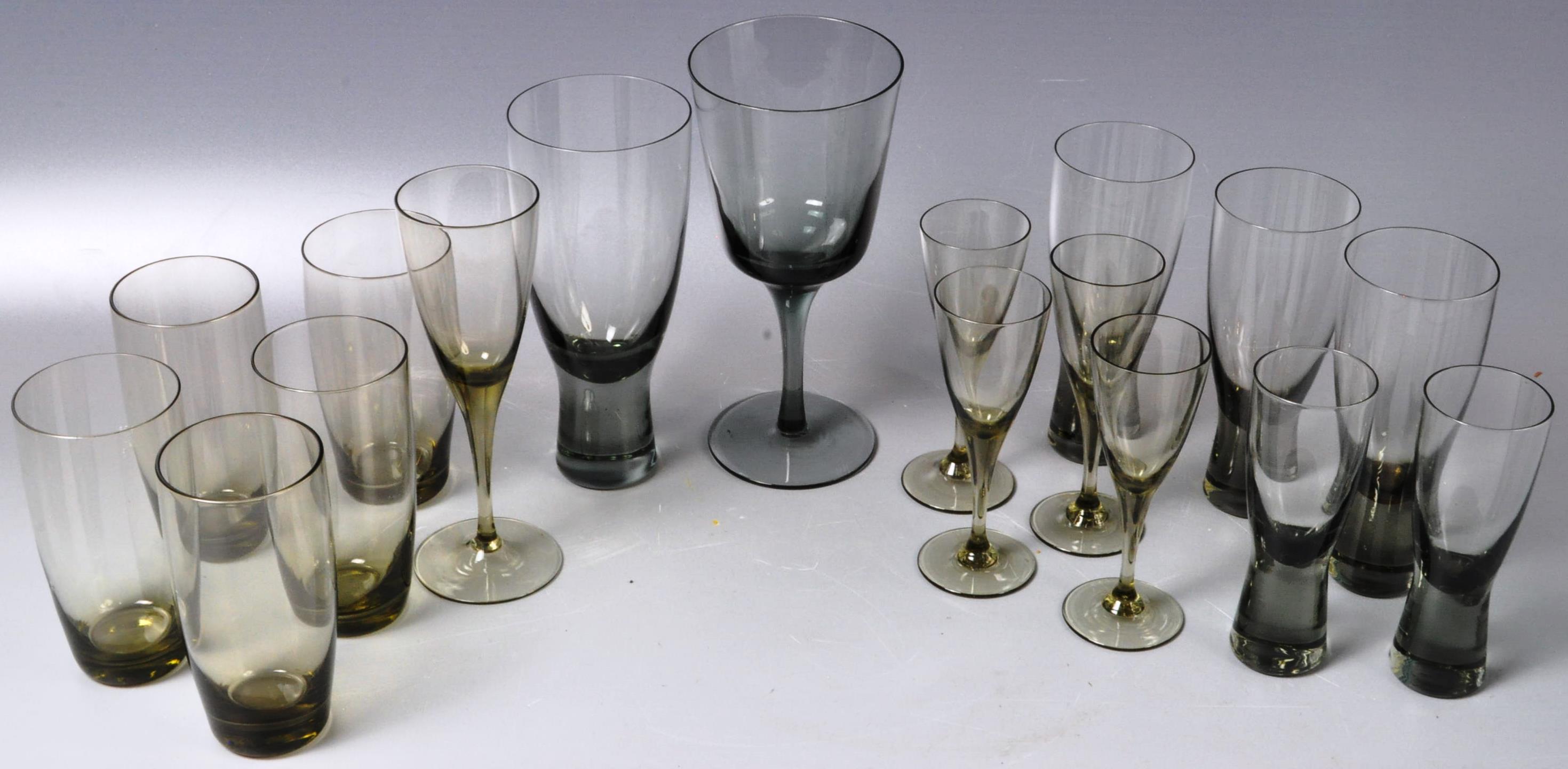 MIXED COLLECTION OF RETRO SCANDINAVIAN DRINKING GLASSES - Image 2 of 5