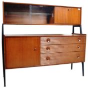 NATHAN FURNITURE MID CENTURY TEAK SIDEBOARD / HIGHBOARD