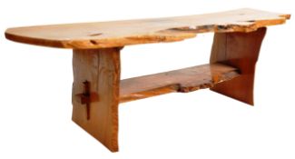 RETRO VINTAGE LIVING EDGE RUSTIC WOODEN COFFEE TABLE