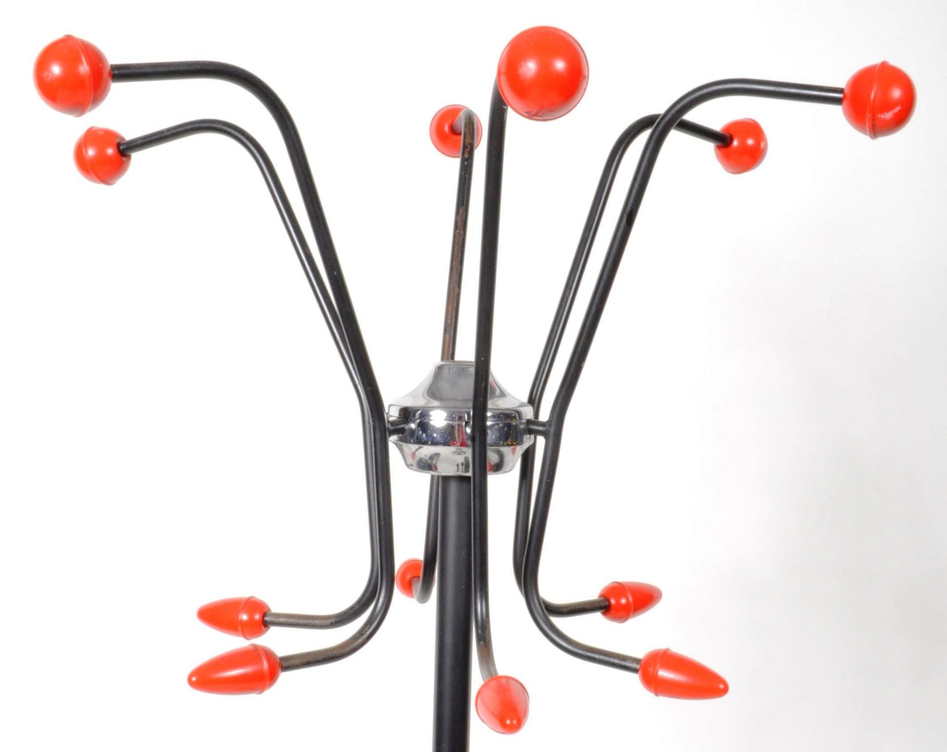 TWO MID CENTURY SPUTNIK ATOMIC SPACE AGE COAT AND HAT STANDS - Image 4 of 5
