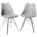 MATCHING PAIR OF CONTEMPORARY DSW STYLE CHAIRS