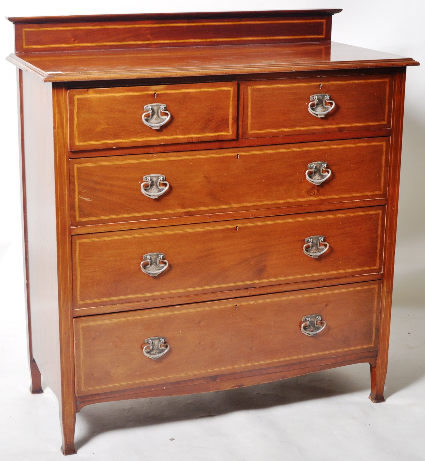 19TH CENTURY VICTORIAN ART NOUVEAU CHEST OF DRAWERS - Image 2 of 9